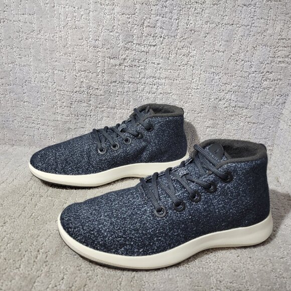 Allbirds Wool Runner-Up Mizzle Men's Size US 8 Dark Gray Merino Wool Sneakers - Picture 4 of 12